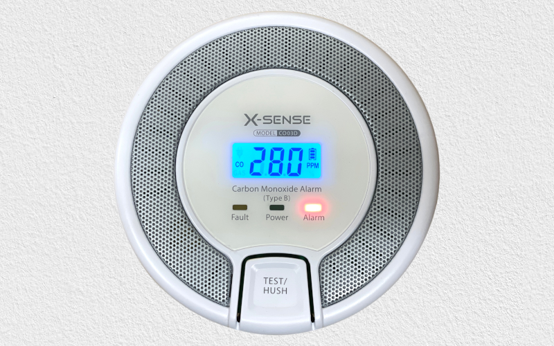 X-Sense Kohlenmonoxid Alarm: Konzetration 280ppm